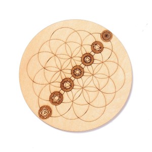 Flower of Life Chakra Crystal Grid (10cm) 10 Pcs Flower of Life Chakra Crystal Grid (10cm) 10 Pcs